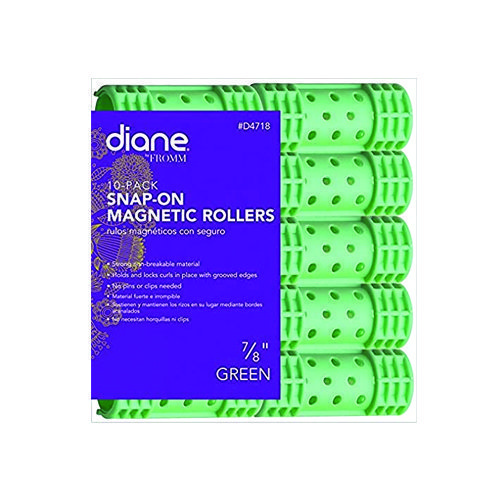 DIANE 4718 SNAP-ON MAGNETIC ROLLERS 7/8 GREEN