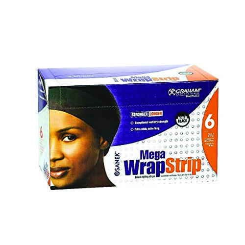 GRAHAM MEGA WRAPSTRIP-BLK 6PK/BX, 4BX/CS
