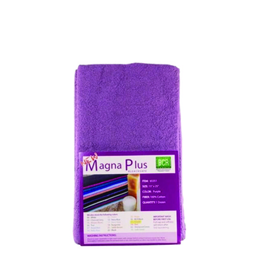 MAGNA BCR TOWEL 15X25 CTN-PURPLE 1 DZ