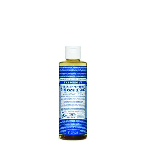 DR BRONNER LIQUID SOAP PEPPERMINT 8 OZ