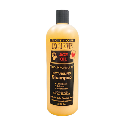 ACTION EXCLUSIVES GOLD FORMULA DETANGLING SHAMPOO 32 OZ.