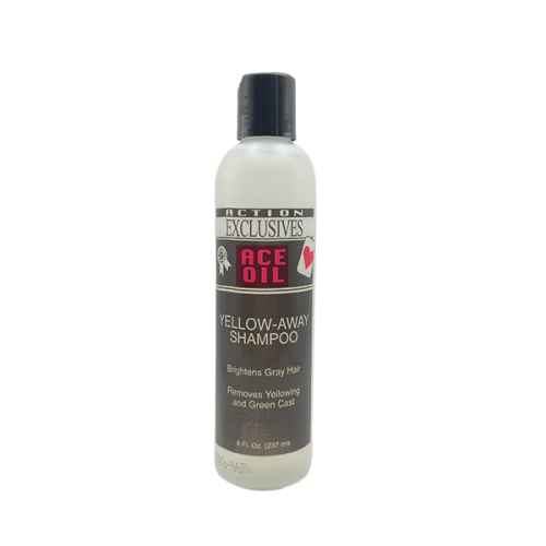 ACTION EXCLUSIVES YELLOW AWAY SHAMPOO 8 OZ.