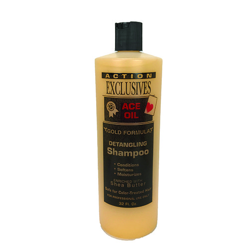 ACTION EXCLUSIVES GOLD FORMULA DETANGLING SHAMPOO 32 OZ.