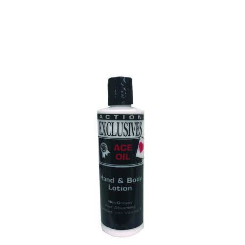 ACTION EXCLUSIVES HAND AND BODY LOTION 8 OZ.