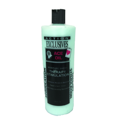 ACTION EXCLUSIVES MOISTURE SHEEN THERAPY STIMULATION 32 OZ.