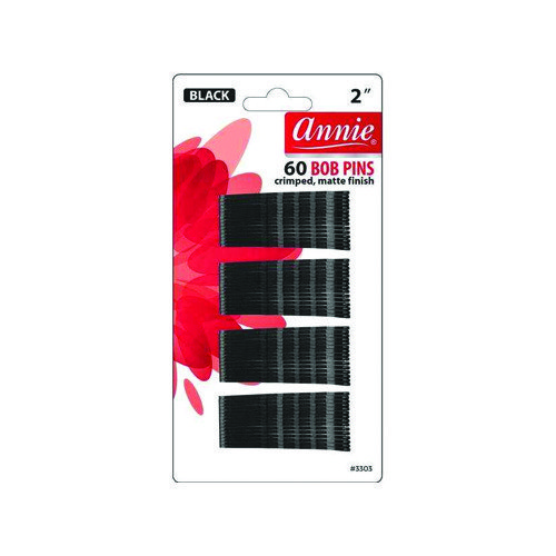 ANNIE 3303 BOB PINS 2" BLACK 60PK