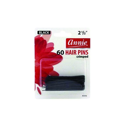 ANNIE 3316 HAIR PINS 2 1/2" BLACK 60PK