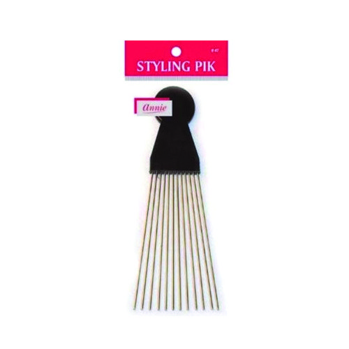 ANNIE 47 STYLING PIK METAL TOOTH BLACK LONG