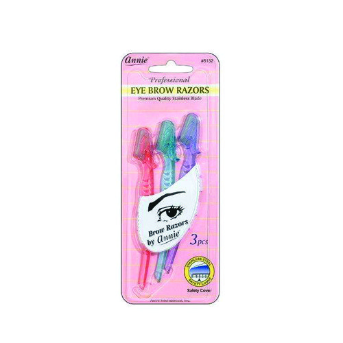 ANNIE 5132 EYEBROW RAZOR SET 3CT