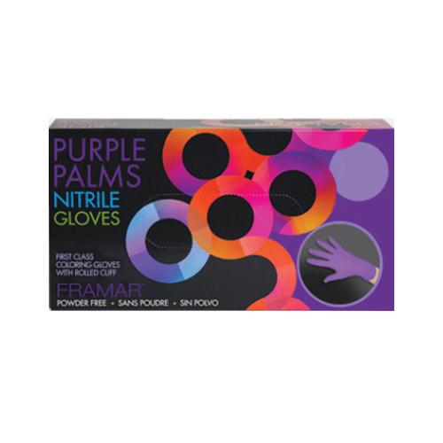 FRAMAR NITRILE GLOVE PURPLE PALM