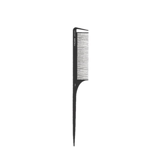 FROMM F3014 CARBON RAT TAIL COMB 9.25"