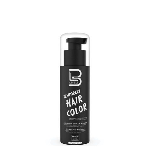 LEVEL3 TEMPORARY HAIR COLOR BLACK 100 ML