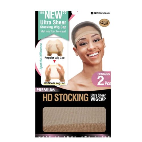 M N M 5221 HD STOCKING WIG CAP DARK NUDE