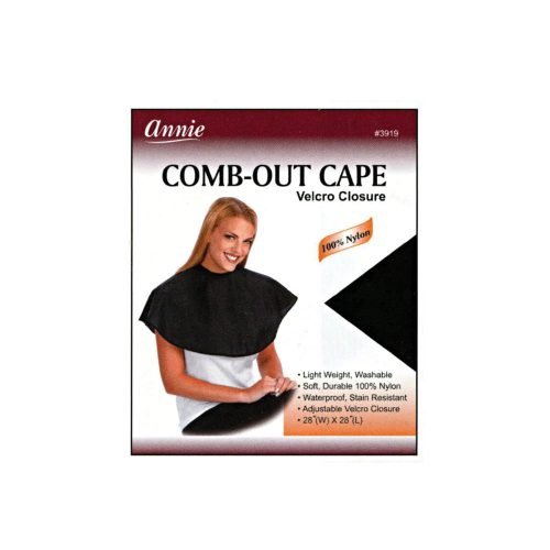 ANNIE 3919 NYLON COMBOUT CAPE BLACK