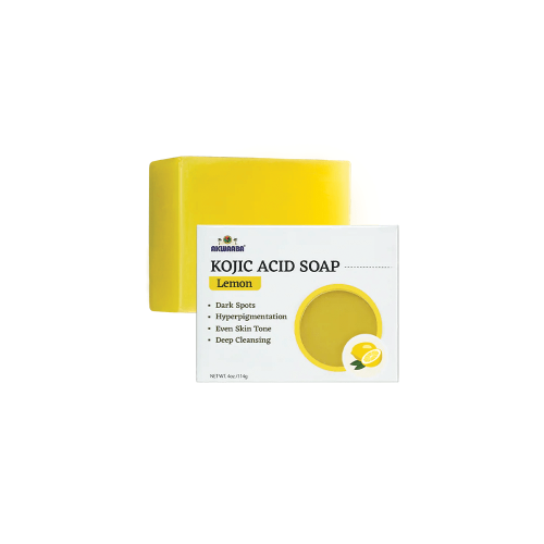 AKWAABA KOJIC ACID SOAP BAR - LEMON 4 OZ