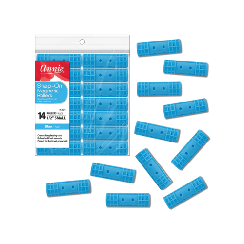 ANNIE 1224 SNAP-ON MAGNETIC ROLLERS BLUE