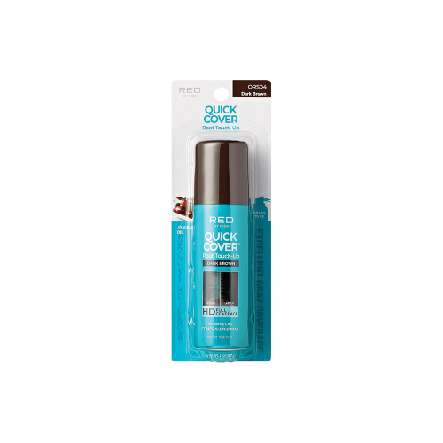 RED BY KISS QUICK COVER ROOT TOUCH-UP SPRAY 2 OZ DARK BROWN