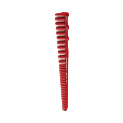 VINCENT K.D CERAMIC RED VT1718-1R NARROW TAPERING COMB