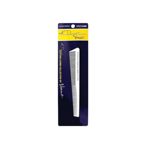 VINCENT K.D CERAMIC WHITE VT1718-1W NARROW TAPERING COMB