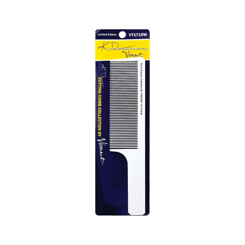 VINCENT K.D CERAMIC WHITE VT1719W FLAT TOP COMB