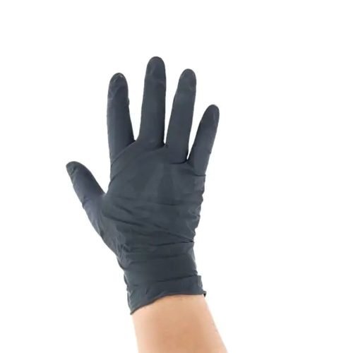 STYLECRAFT GLOVES LATEX BLACK MEDIUM