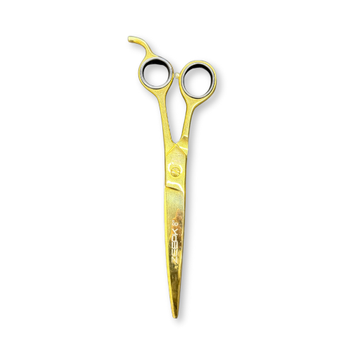 ZEE PK SHEARS BARBER 8" CURVE GOLD