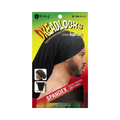 M&M 706 SPAN DREADLOCKS CAP BLACK