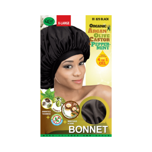 M&M 829 ORGANIC XL BONNET BK