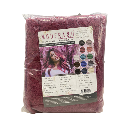 MODERA 3.0 BCR TOWEL 16X29 BURGUNDY 1 DOZEN
