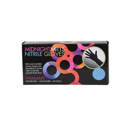 FRAMAR NITRILE GLOVE MIDNIGHT MITTS X-LG 100PC
