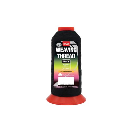 M&M 1280 NYLON WEAVING THREAD BLACK