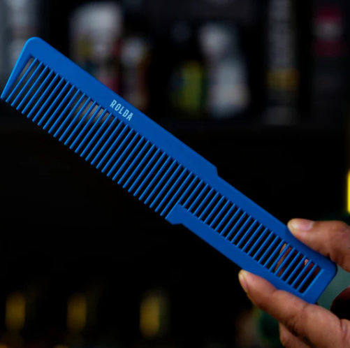 ROLDA CUTTING CARBON-FIBER COMB BLUE 8"