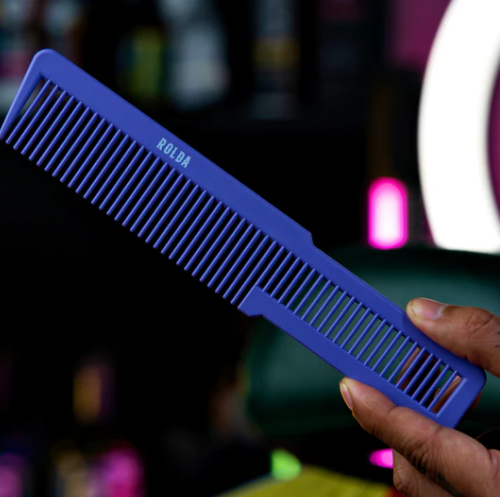 ROLDA CUTTING CARBON-FIBER COMB PURPLE 8"