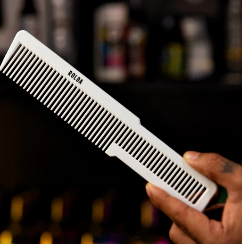 ROLDA CUTTING CARBON-FIBER COMB WHITE 8"