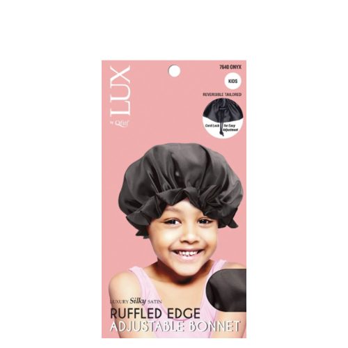 M&M 7640 ADJUSTABLE BONNET BLACK KIDS