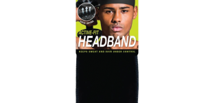 M&M 2262 Active Fit Headband Black