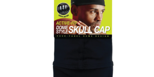 M&M 2268 Skull Cap Dome Style Black