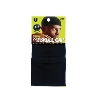 M&M 2268 Skull Cap Dome Style Black